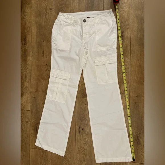 Free People White Wide-Leg Cargo Pants - Picture 11 of 15